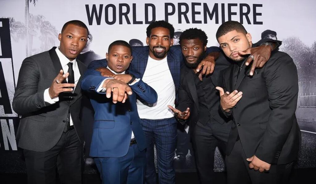 Straight Outta Compton 首映會演員合照
