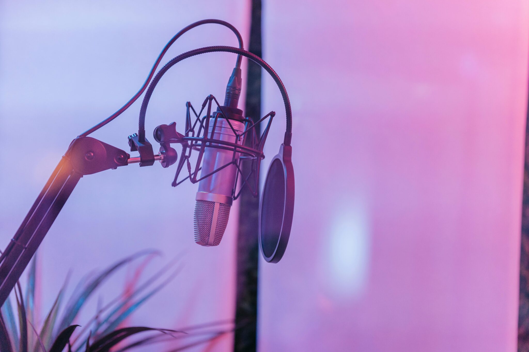 專業錄音室電容麥克風與防噴網｜音樂製作必備設備器材