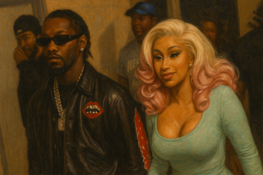 Offset 與 Cardi B 一同出席活動，展現嘻哈夫妻檔的時尚魅力